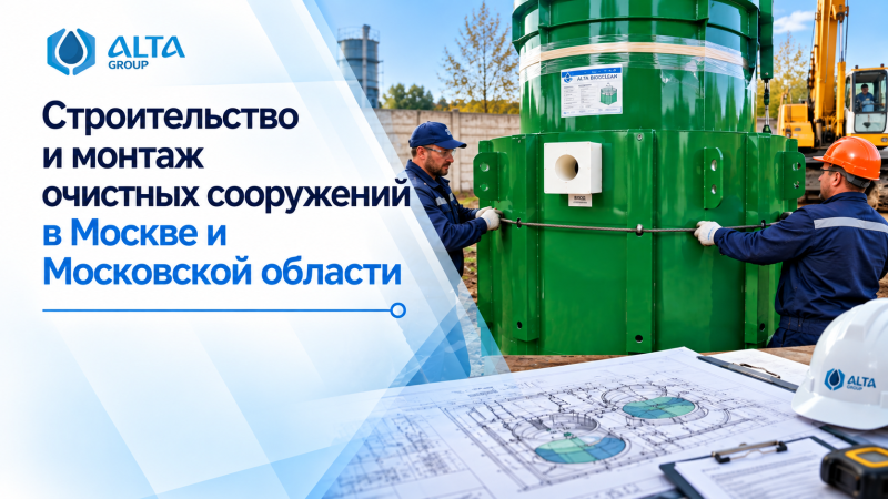 Строительство и монтаж очистных сооружений в Москве и Московской области